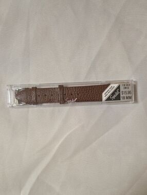 Speidel Brown Fine-Grain Leather Watch Strap